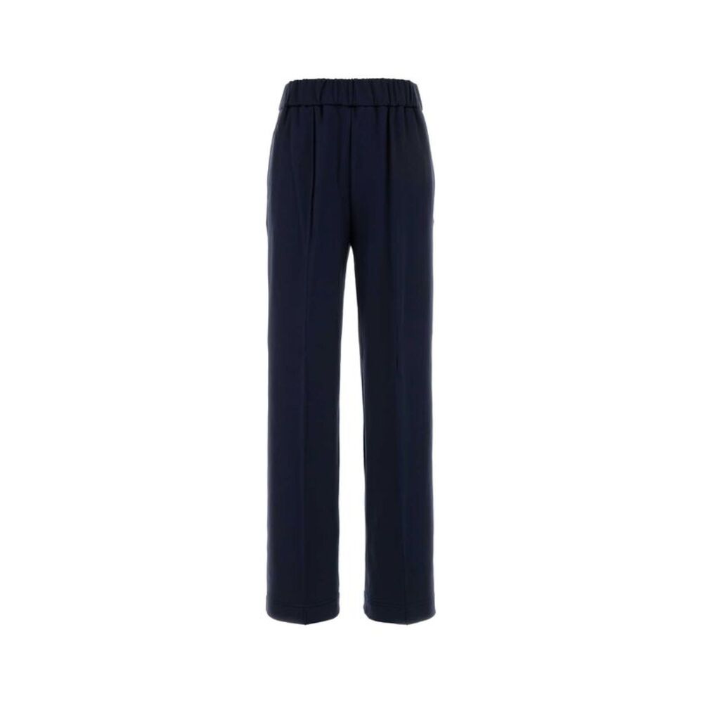 Moncler Women Navy Blue Stretch Nylon Blend Pant